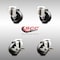 Service Caster 3 Inch 316SS Hard Rubber Wheel Swivel Bolt Hole Caster Brakes SCC, 2PK SCC-SS316BH20S314-HRS-2-TLB-2 - alternate 5